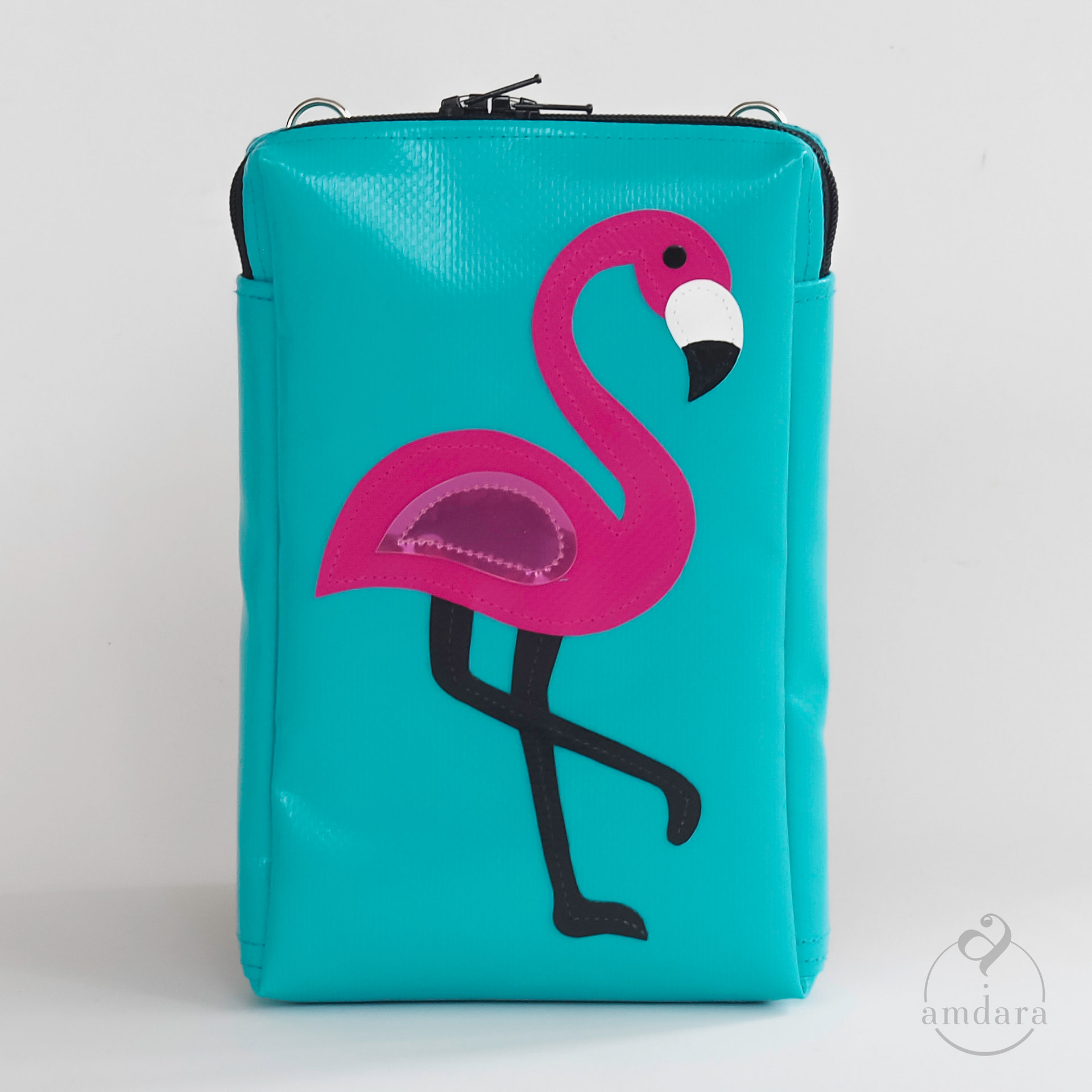 Taschen Handytaschen Handytasche Flamingo green 