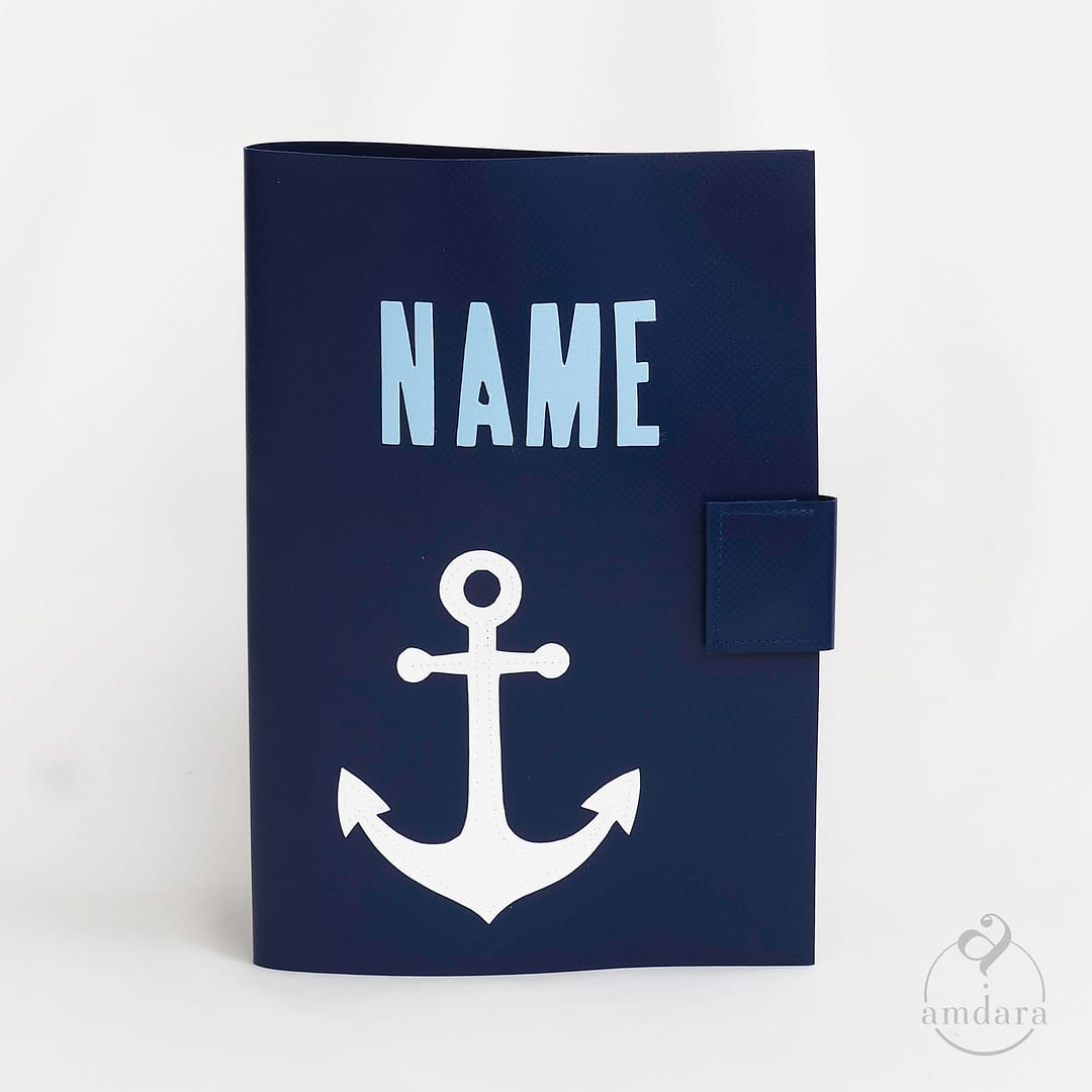 Gesundheitshefthülle / Hülle fürs Gesundheitsheft aus Blache Anker