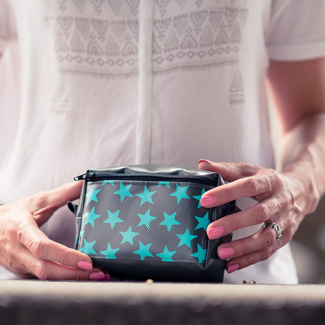Necessaire klein, Schminktäschchen, Taschenorganizer aus Blache