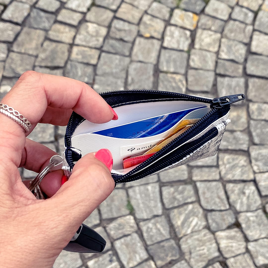 Portmonee klein, Badiportmonee aus Blache