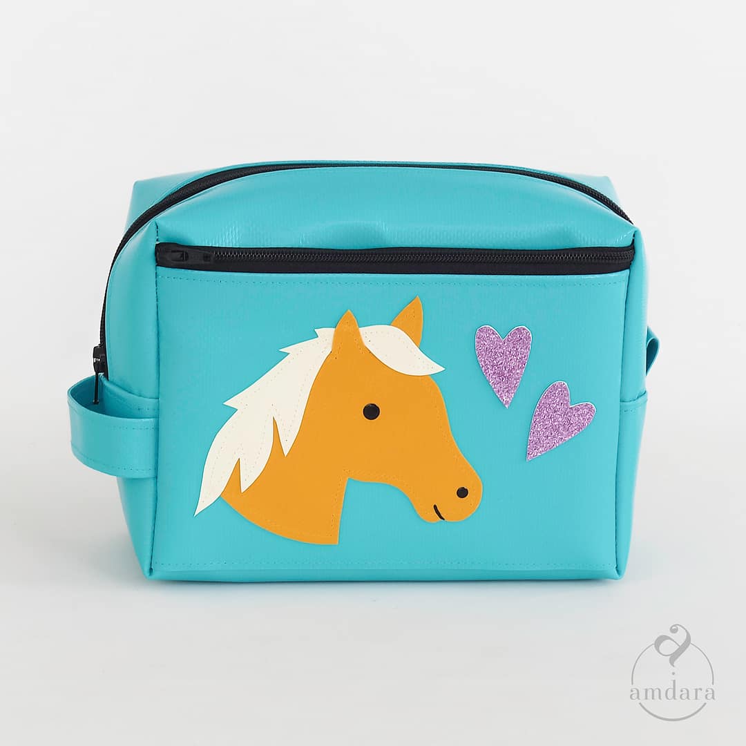 Mittelgrosses Necessaire, Kindernecessaire, Taschenorganizer aus Blache