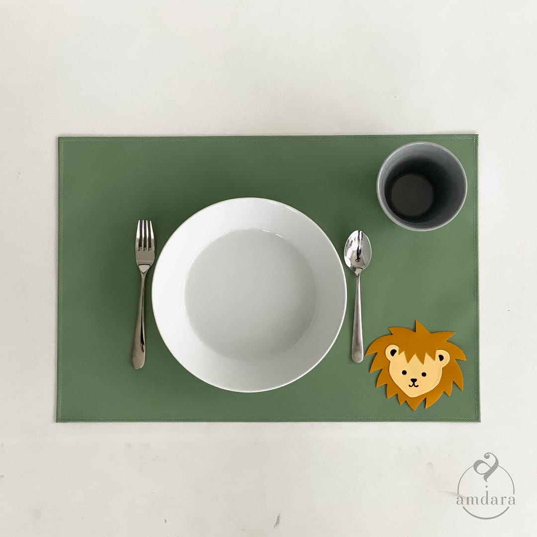 Tischset für Kinder aus Blache, personalisierbar