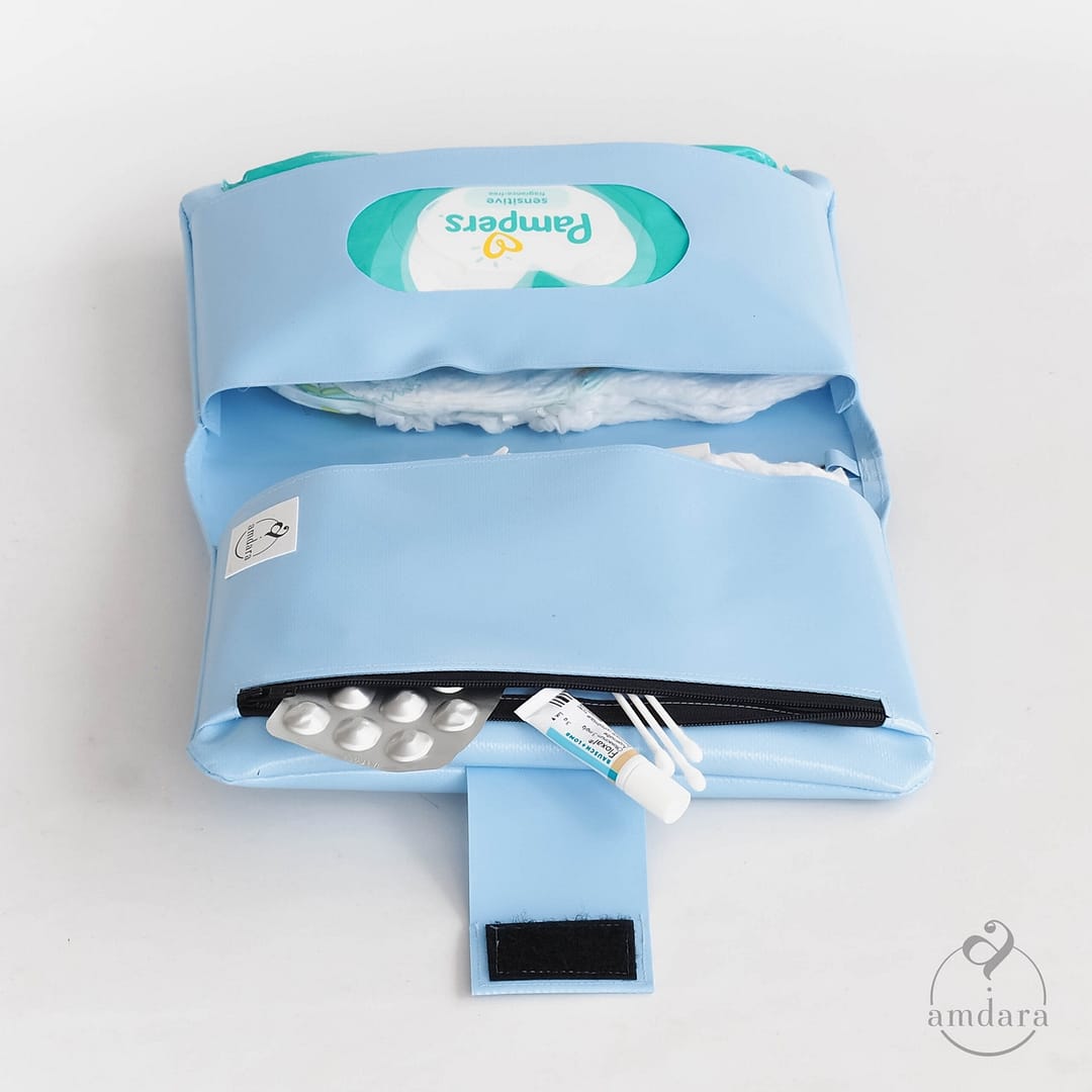 Wickeletui, Wickeltasche, Windeltasche aus Blache