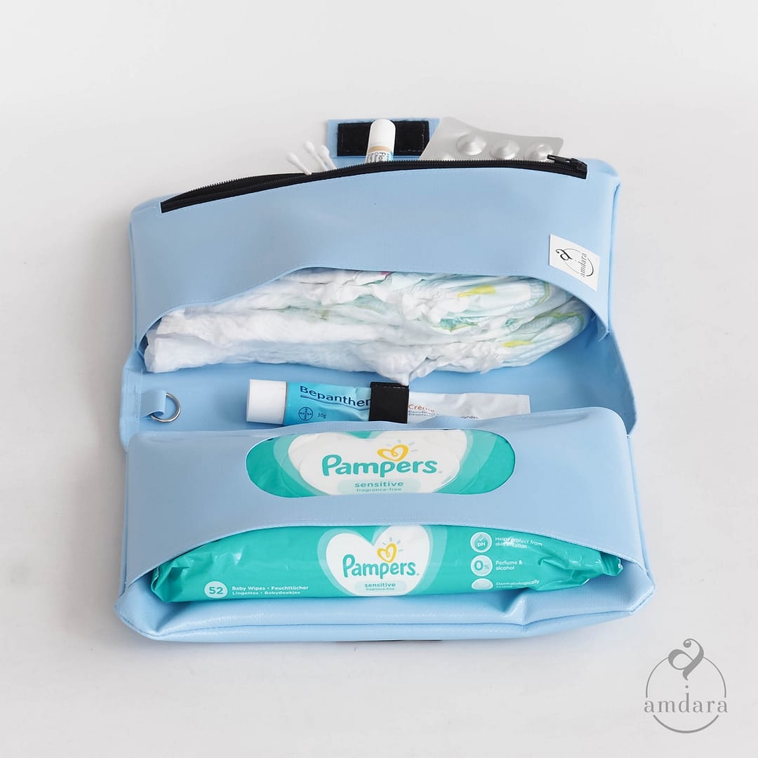 Wickeletui, Wickeltasche, Windeltasche aus Blache