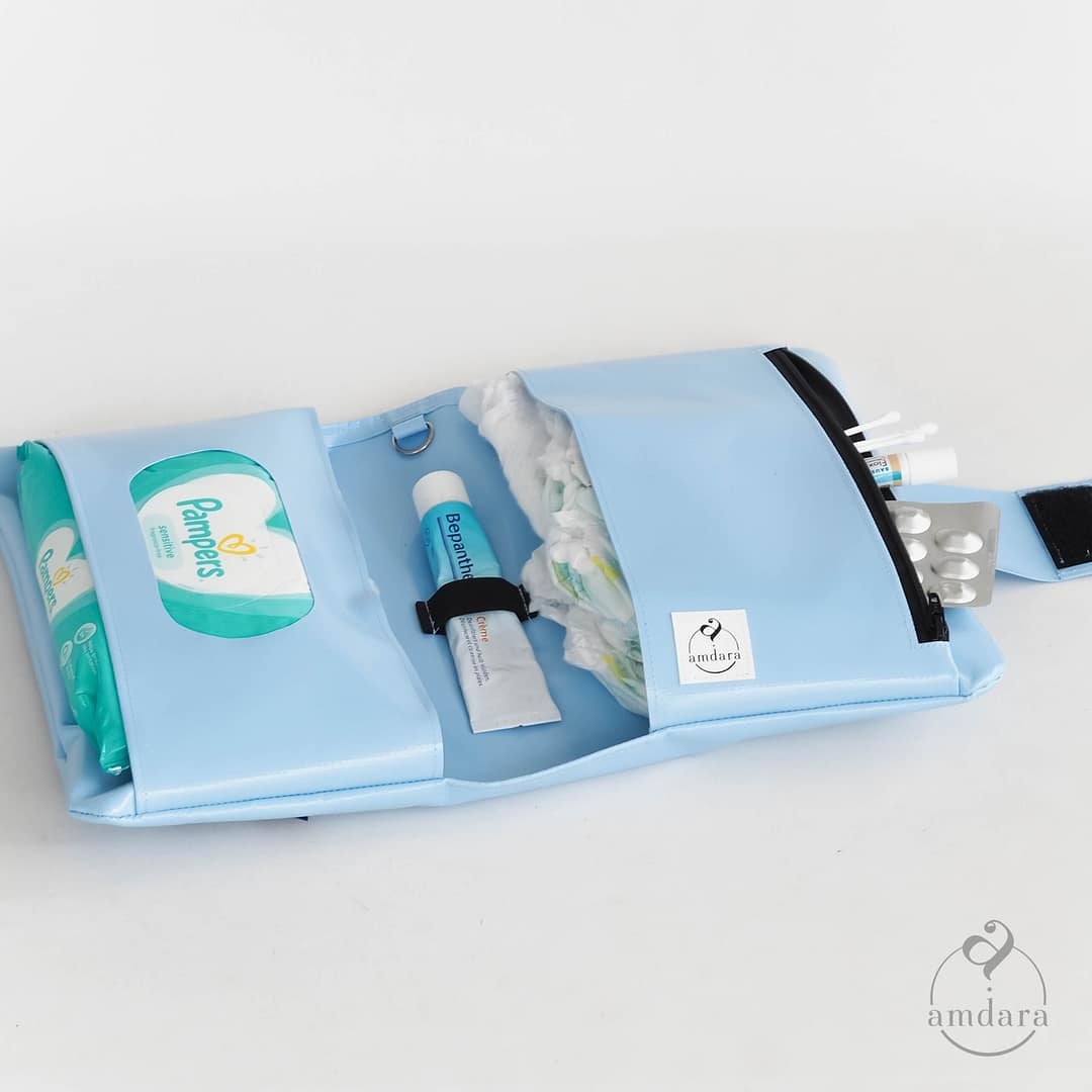 Wickeletui, Wickeltasche, Windeltasche aus Blache