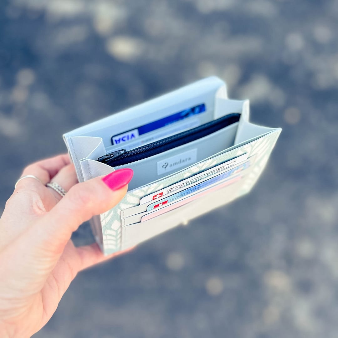 Portemonnaie, mittelgrosses Portmonee aus Blache