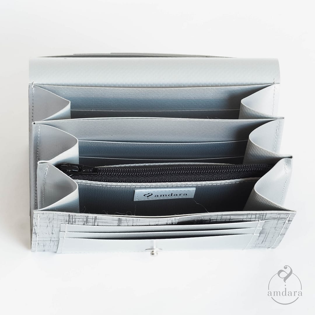 Portemonnaie, mittelgrosses Portmonee aus Blache