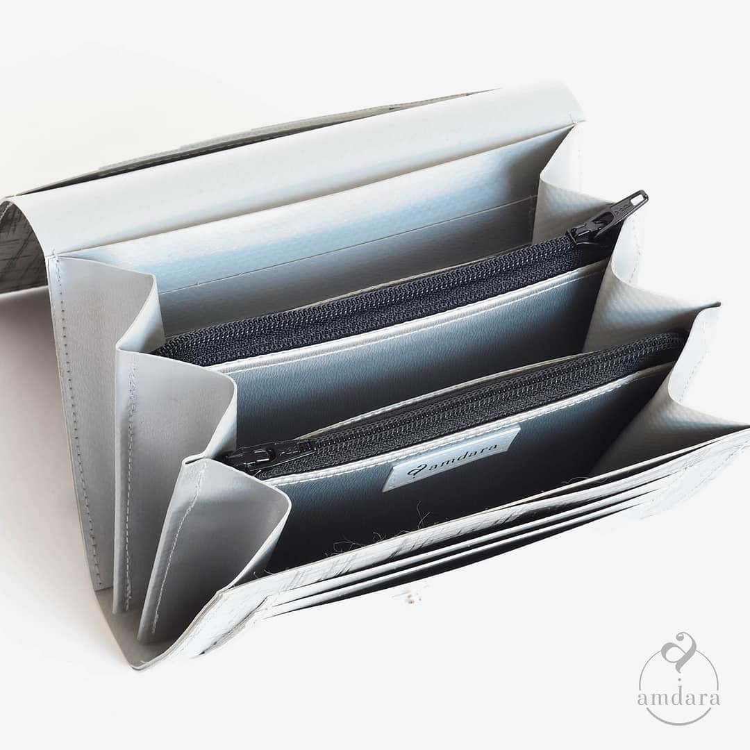 Portemonnaie, mittelgrosses Portmonee aus Blache