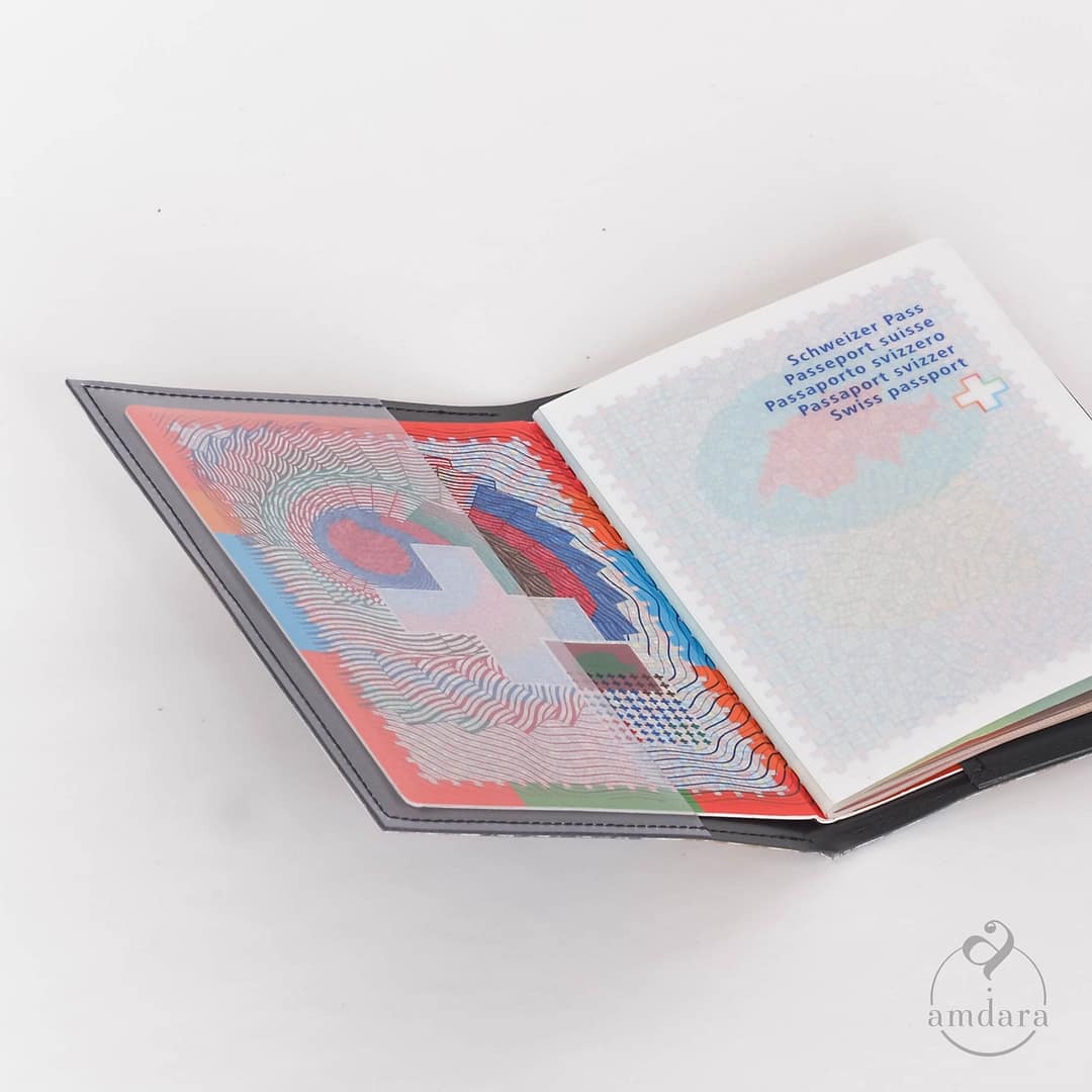 Passhülle, Passetui, Schutzhülle für den Pass aus Blache