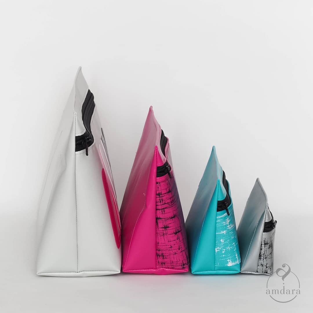 Necessaire, Kulturbeutel, Kosmetiktasche, Krimskramstasche, auswaschbar, aus Blache