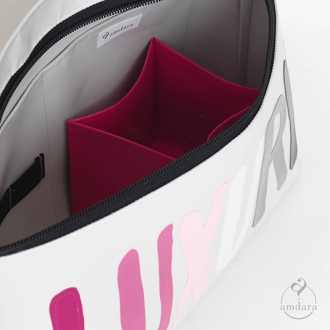 Necessaire, Kulturbeutel, Kosmetiktasche gross, auswaschbar, aus Blache