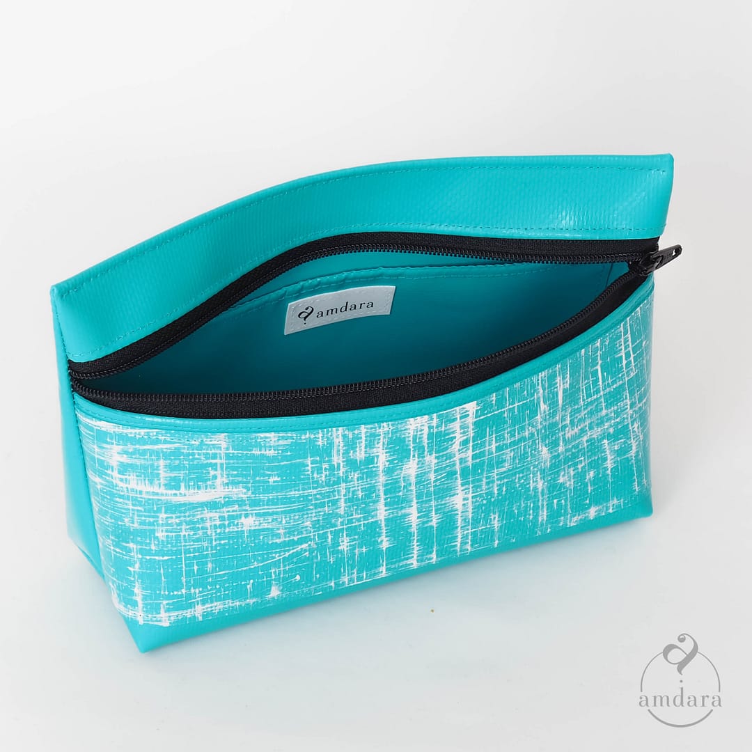 Necessaire, Kulturbeutel, Kosmetiktasche, Krimskrams Täschchen, Nagellacktasche, auswaschbar, aus Blache