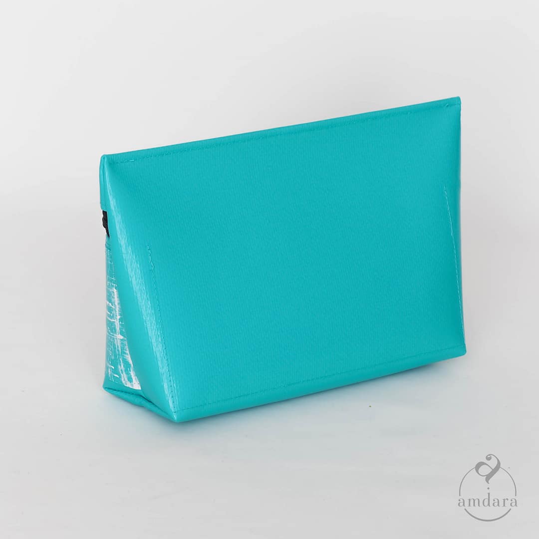 Necessaire, Kulturbeutel, Kosmetiktasche, Krimskrams Täschchen, Nagellacktasche, auswaschbar, aus Blache