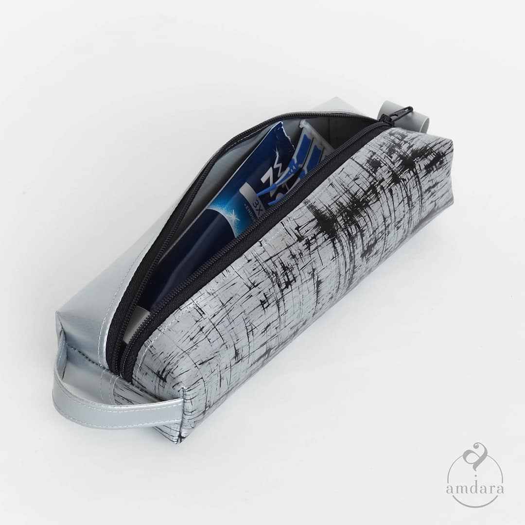 Boxi Täschchen für elektrische Zahnbürste, Stiftetui aus Blache