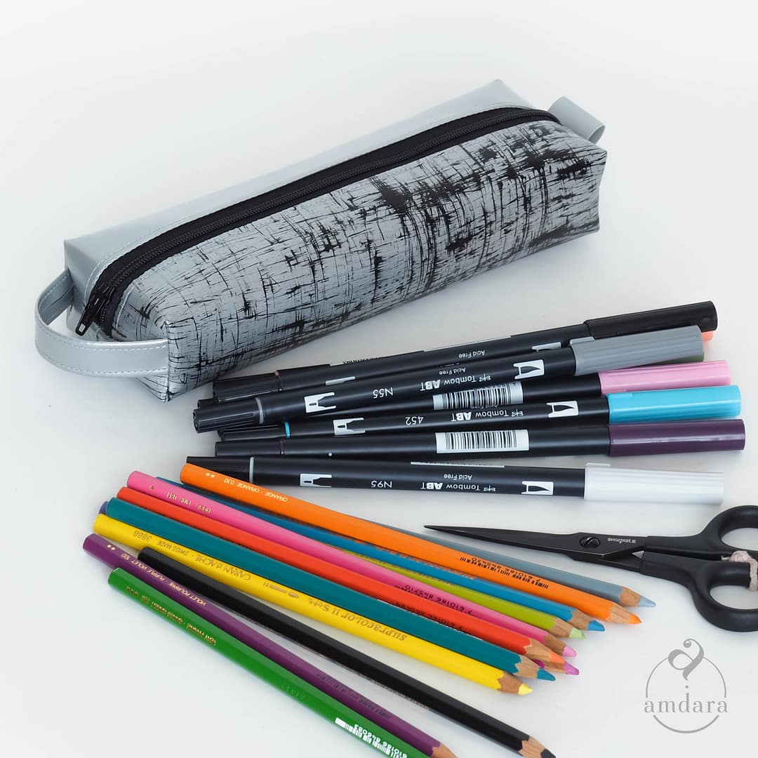 Boxi Täschchen für elektrische Zahnbürste, Stiftetui aus Blache