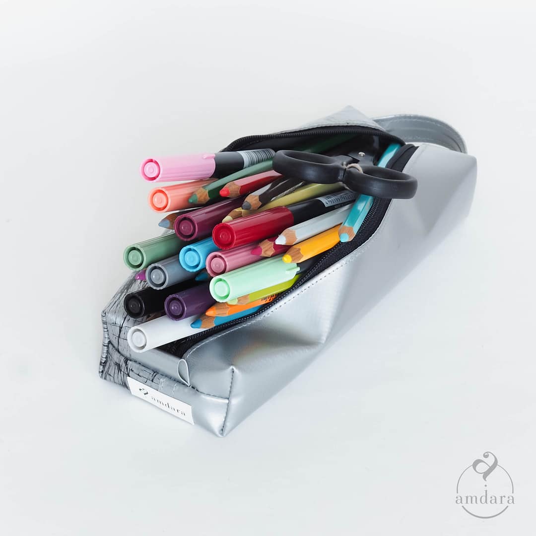 Boxi Täschchen für elektrische Zahnbürste, Stiftetui aus Blache