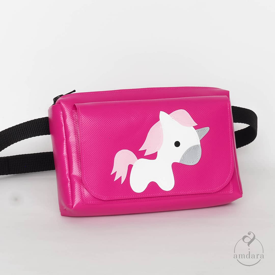 Kinderbauchtasche, Hüfttasche, Crossbody Tasche für Kinder und Teenager aus Blache