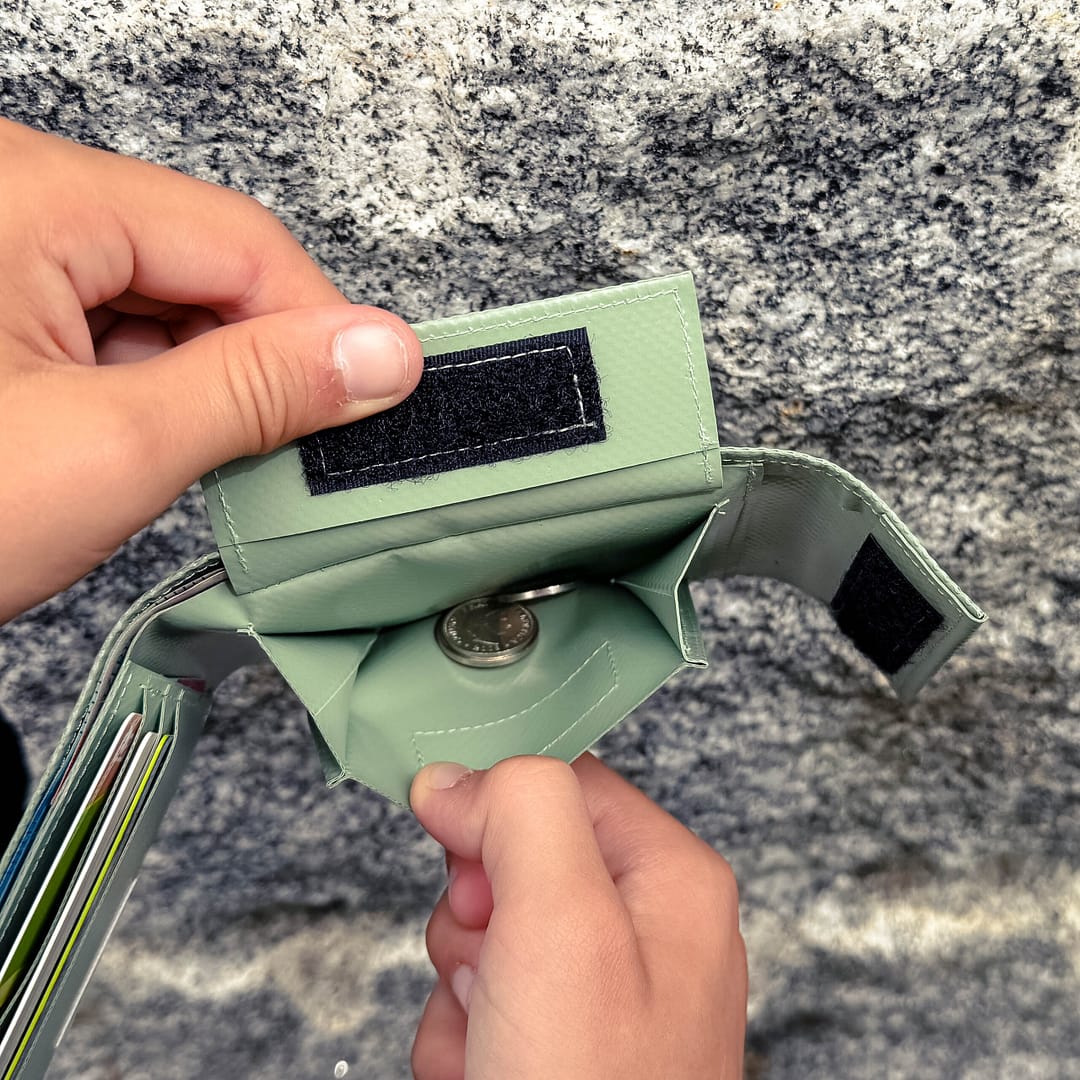 Portmonee aus Blache, kleines Portmonee für Herren, Teenager und Kinder