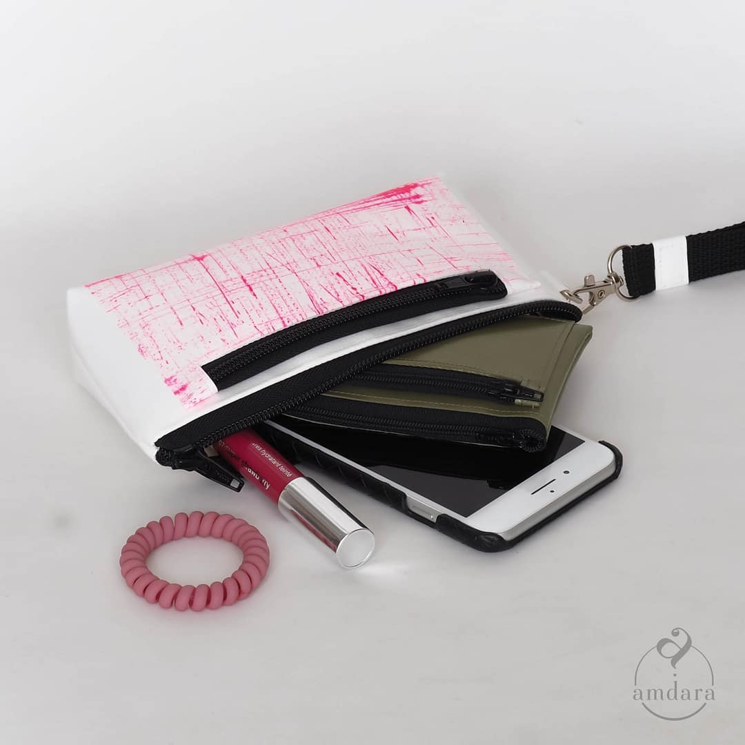 Wertsachentäschchen, Mini Taschenorganizer aus Blache