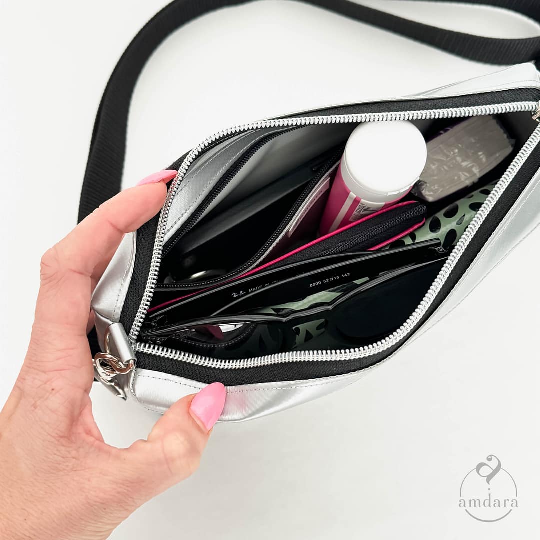 Crossbodybag Ronja, Umhängetasche aus Blache, handmade by amdara,