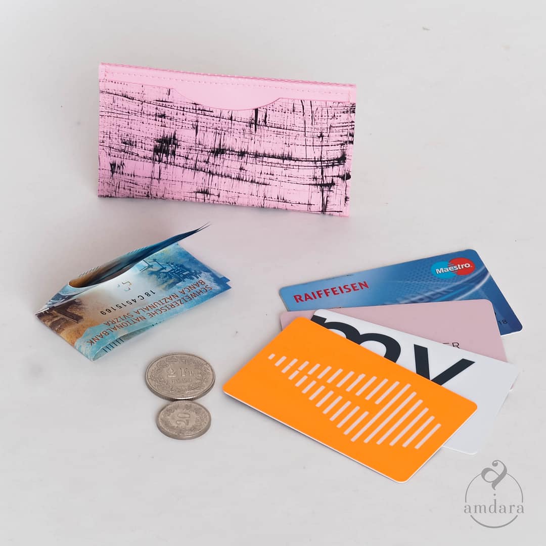 Kartenetui Minimal, Kreditkarten Portemonnaie, minimalistisches Portmonee, handmade aus Blache by amdara
