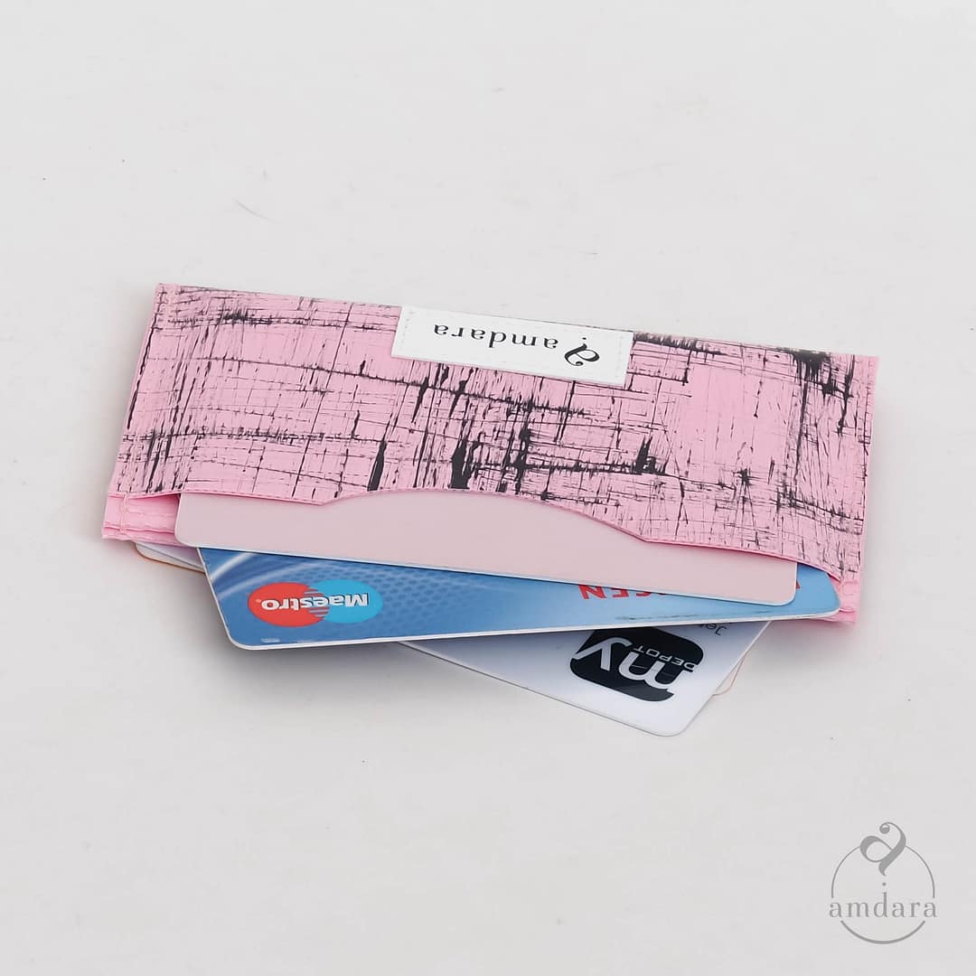 Kartenetui Minimal, Kreditkarten Portemonnaie, minimalistisches Portmonee, handmade aus Blache by amdara