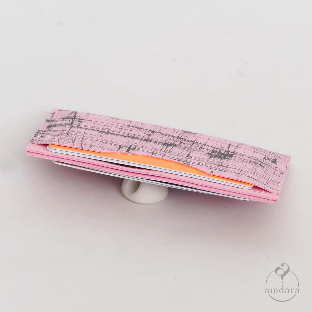 Kartenetui Minimal, Kreditkarten Portemonnaie, minimalistisches Portmonee, handmade aus Blache by amdara