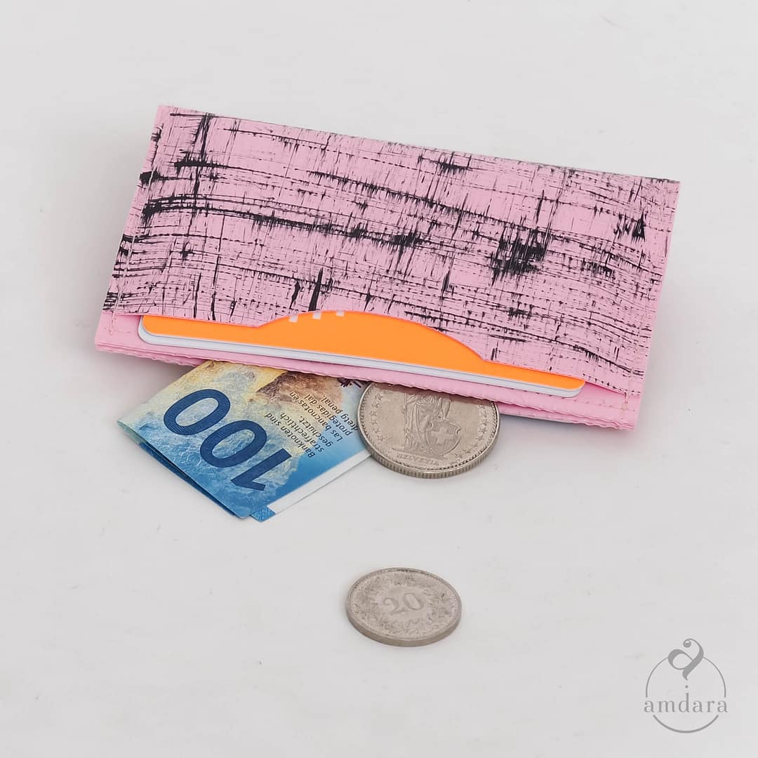 Kartenetui Minimal, Kreditkarten Portemonnaie, minimalistisches Portmonee, handmade aus Blache by amdara