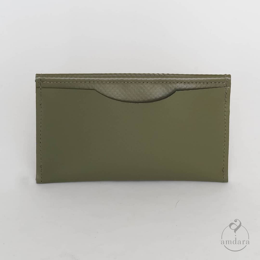 Kartenetui Minimal, Kreditkarten Portemonnaie, minimalistisches Portmonee, handmade aus Blache by amdara