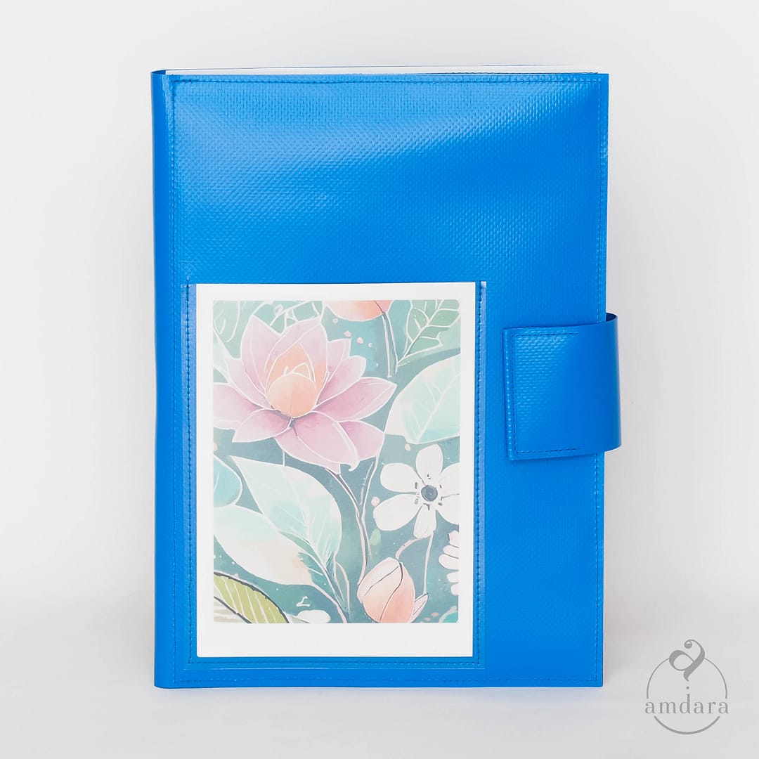 Malmappe, Zeichenmappe, Schreibmappe, Notizblock A5 / A4 aus Blache