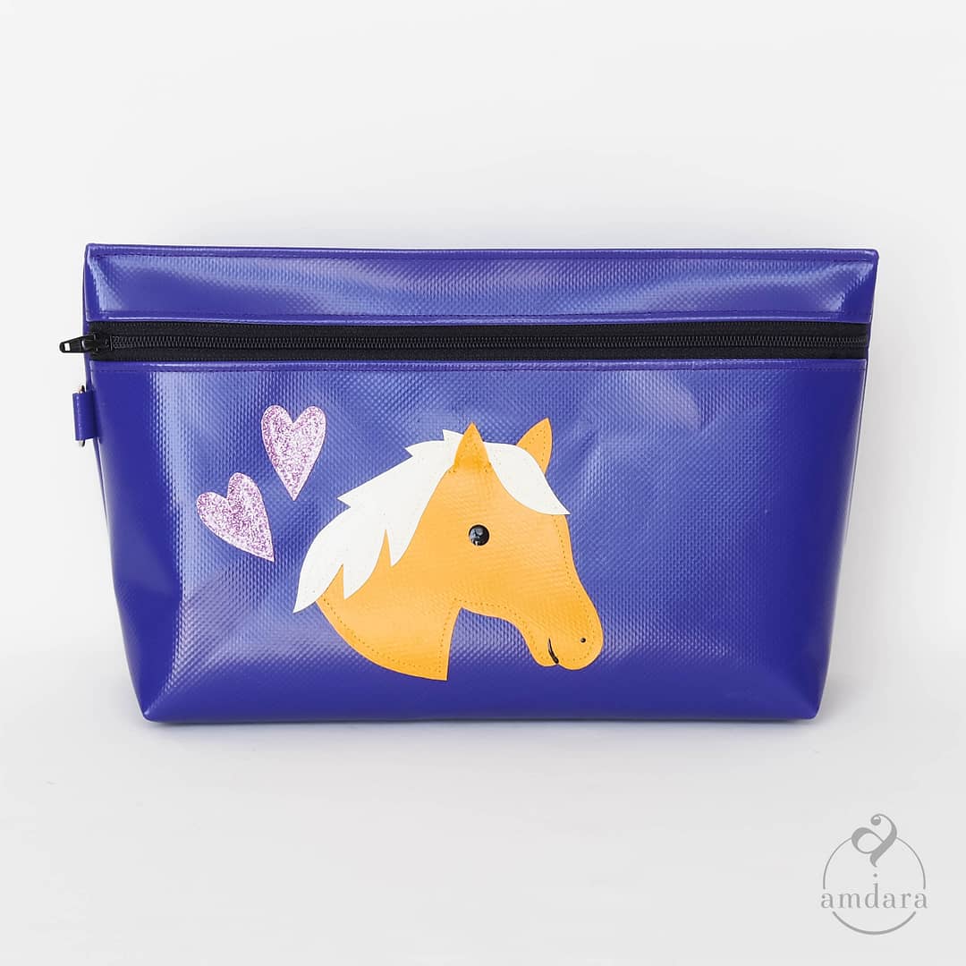 Necessaire, Kindernecessaire, Kulturbeutel, Kosmetiktasche, Krimskramstasche, Windeltasche, Wetbag, auswaschbar, aus Blache