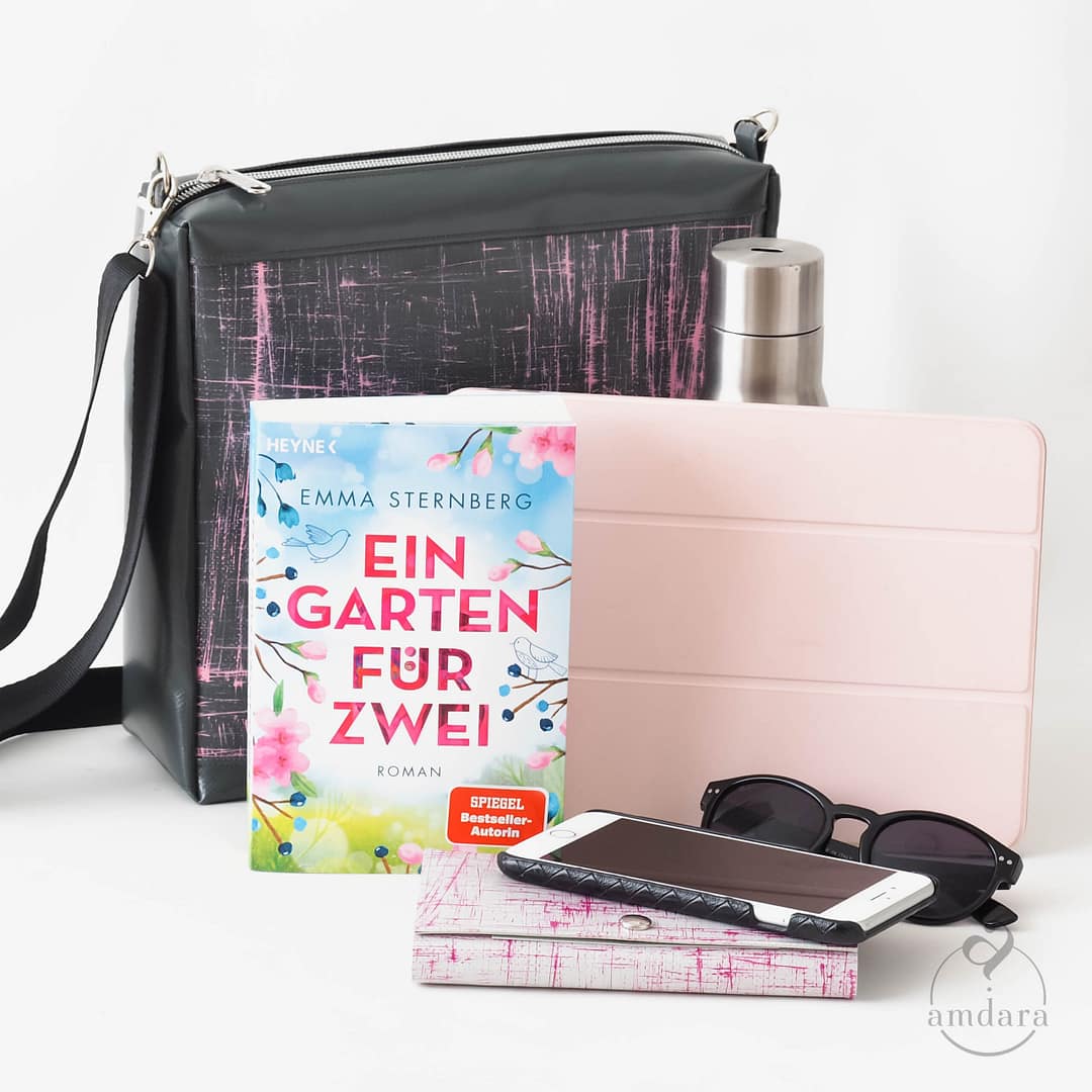 Mittelgrosse Handtasche, Umhängetasche, Crossbodybag, Schultertasche aus Blache