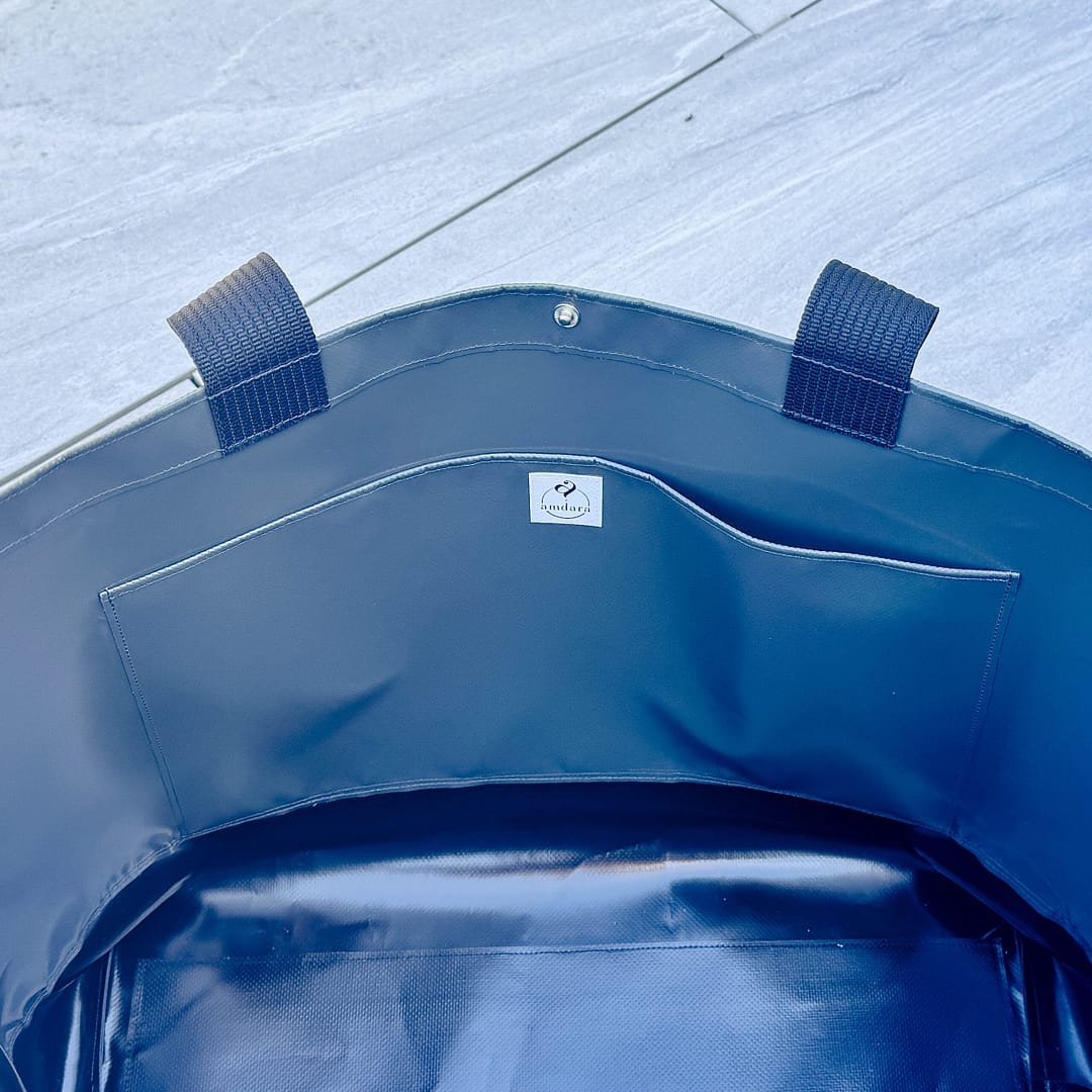 Shopper Tasche Maxi, XL Tasche, grosse Badetasche, Einkaufstasche aus Blache