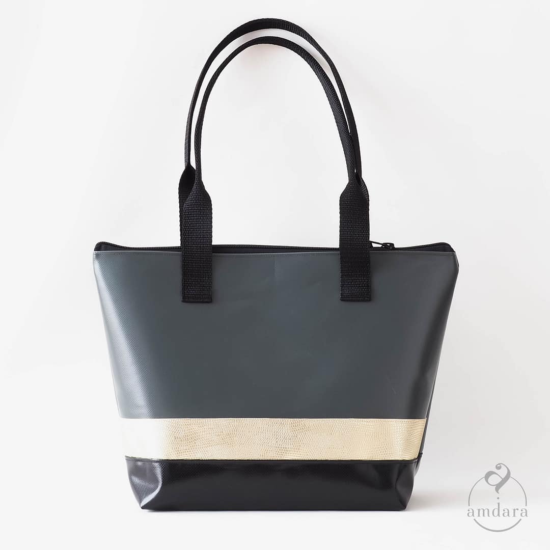 Shopper klein, Handtasche, Einkaufstasche, Lunchtasche aus Blache