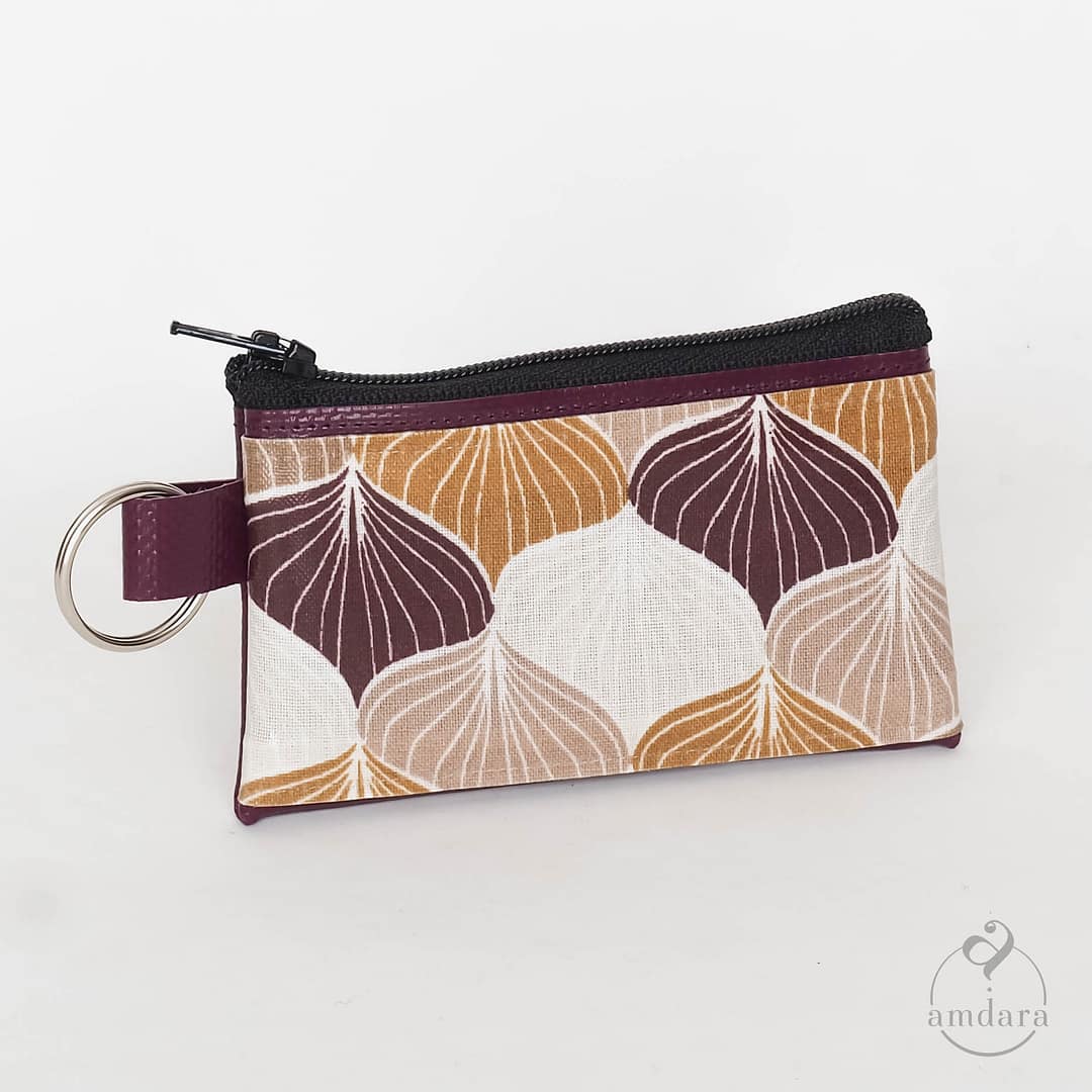 Münzanhänger für Karten, Portmonee klein aus Blache