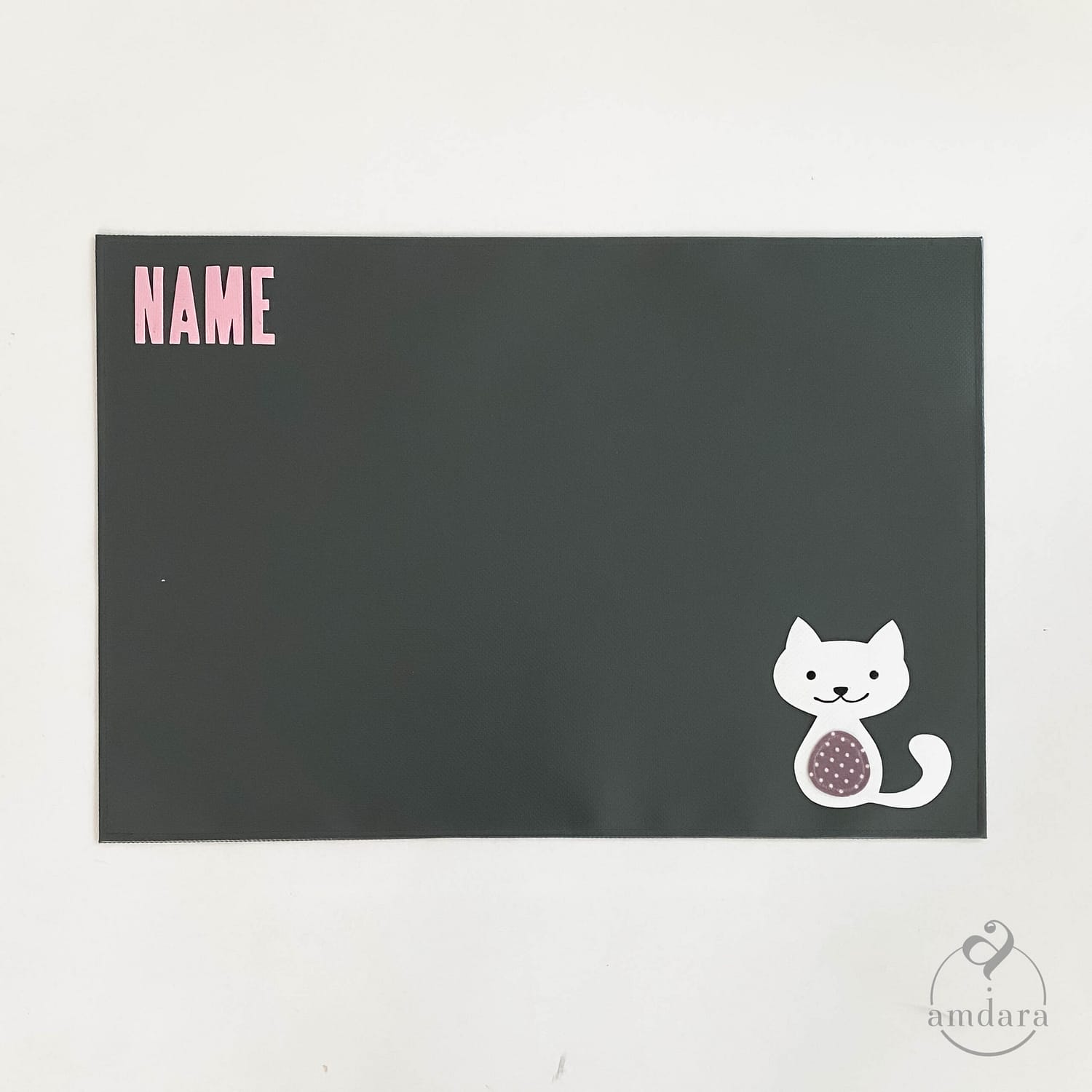Tischset für Kinder aus Blache, personalisierbar